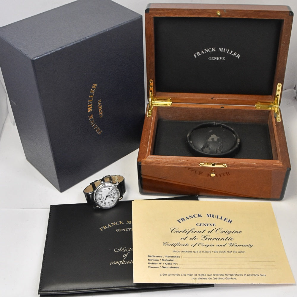 with paper FRANCK MULLER Round vintage 7391BS6VIN white Dial Hand Winding Men's
 Watch O#143577