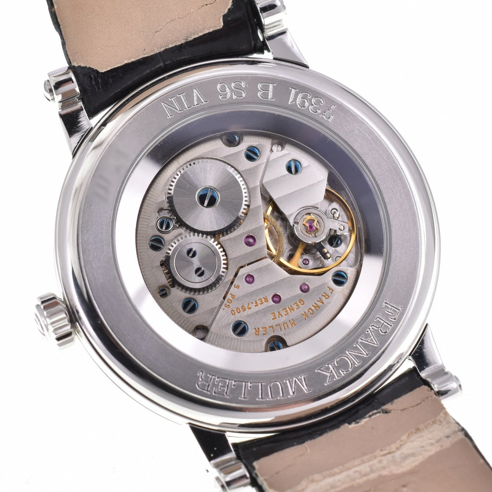 with paper FRANCK MULLER Round vintage 7391BS6VIN white Dial Hand Winding Men's
 Watch O#143577