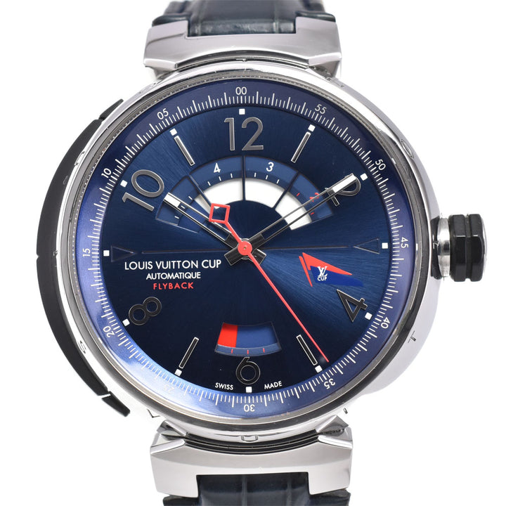 LOUIS VUITTON Tambour Chrono Vuitton Cup Flyback Q103D blue Dial Automatic Men's
 Watch P#143578