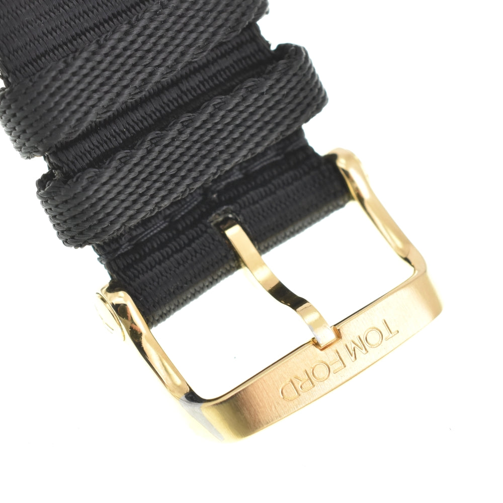 TOM FORD N001 TFT001009 Rectangle white Dial Quartz Men's
 Watch O#143582