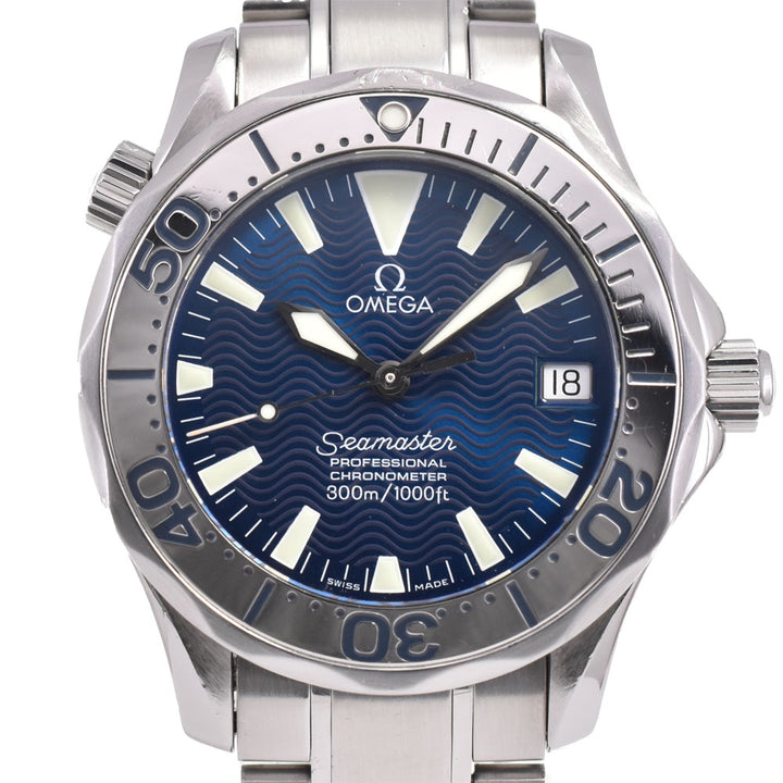 OMEGA Seamaster Professional 300M 2253.80 Date blue Dial Automatic Boy's
 Watch R#143586