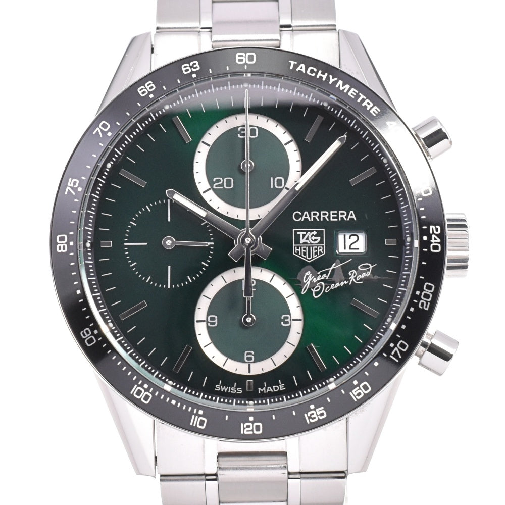 TAG HEUER Carrera Great Ocean Road Japan Exclusive CV201F.BA0794 Chronograph Dark green Dial Automatic Men's
 Watch O#143588