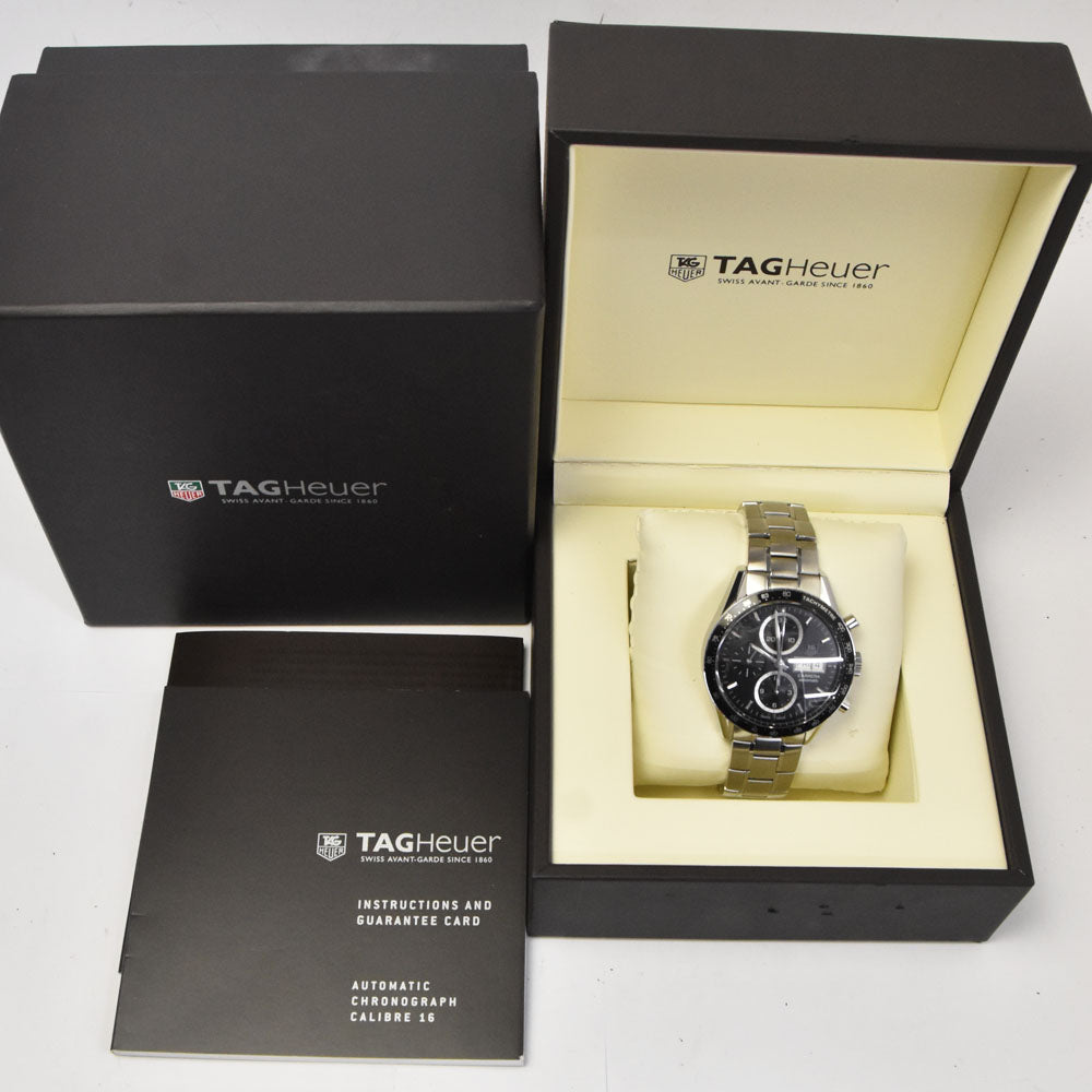 TAG HEUER Carrera CV201AG Chronograph day date black Dial Automatic Men's
 Watch R#143589