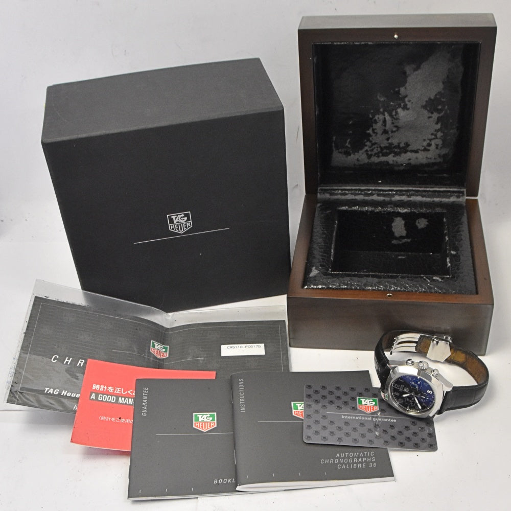 with paper TAG HEUER Monza CR5110.FC6175 Caliber 36 Chronograph Date black Dial Automatic Men's
 Watch P#143590