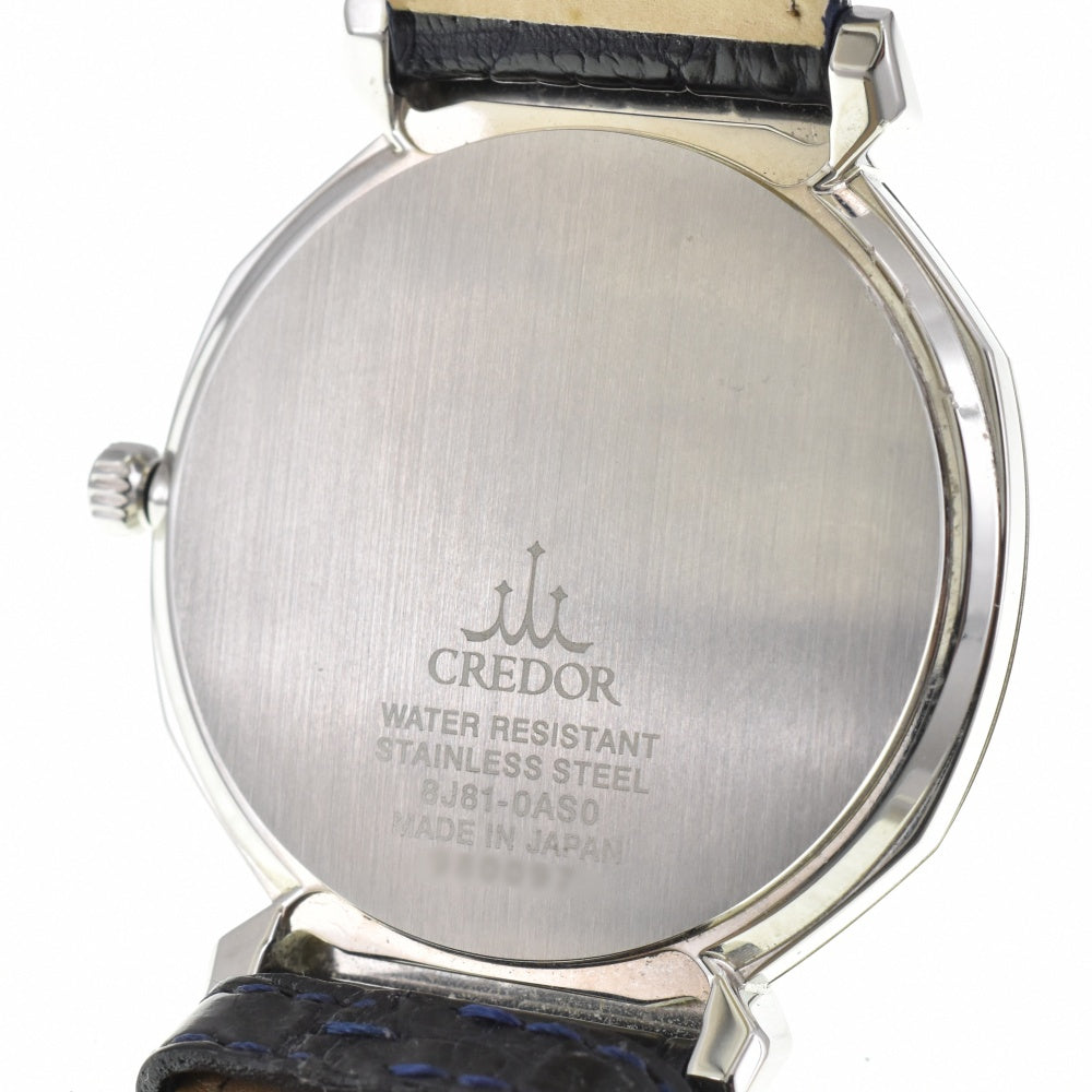 SEIKO CREDOR Linearx 8J81-0AS0 Silver Dial Quartz Men's
 Watch O#143592