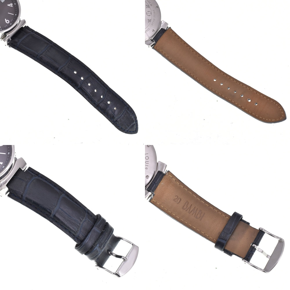 LOUIS VUITTON Tambour Q1111 Date Brown Dial Quartz Men's
 Watch R#143593