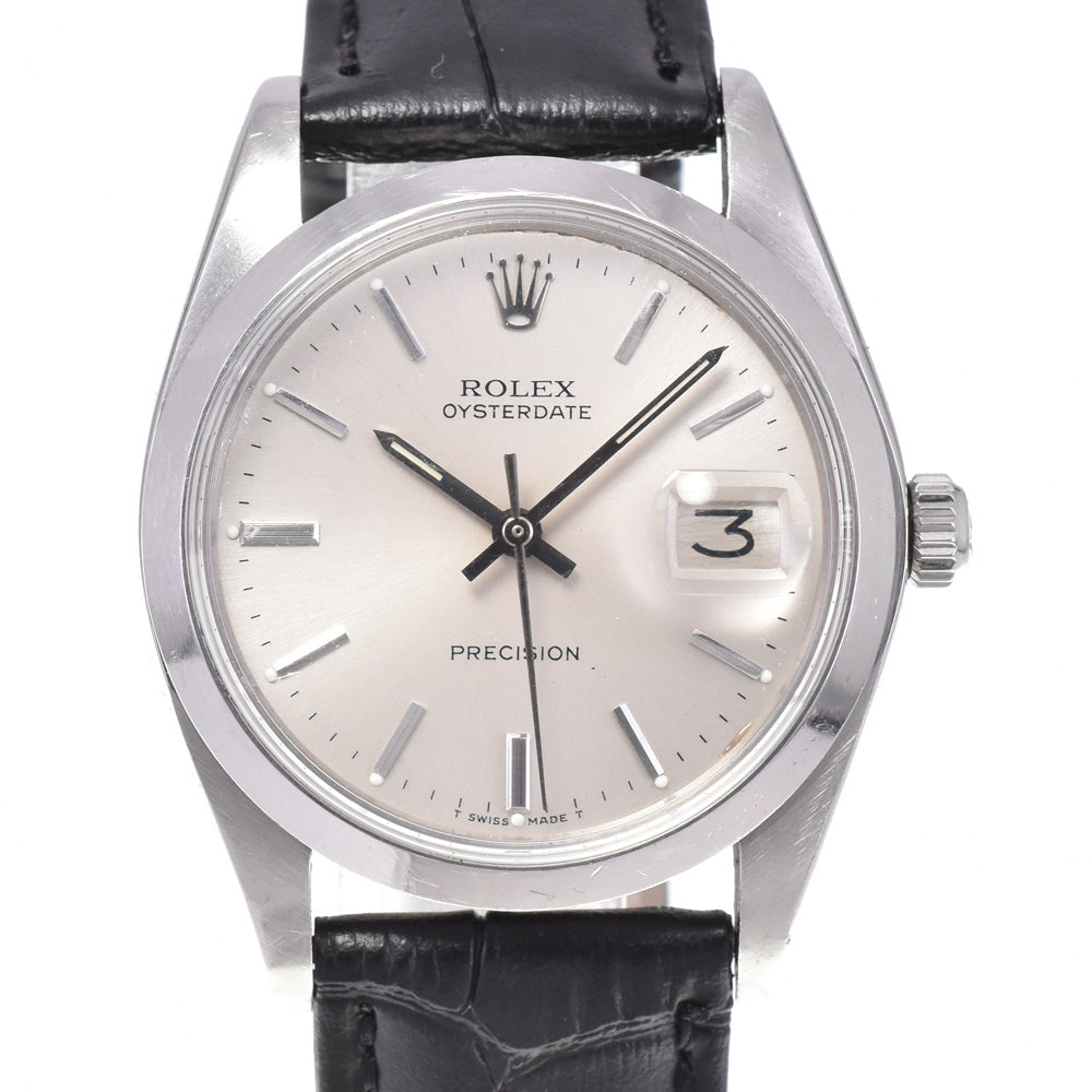 ROLEX Oyster Date 6694 vintage Cal.1225 Date Silver Dial Hand Winding Men's
 Watch P#143594