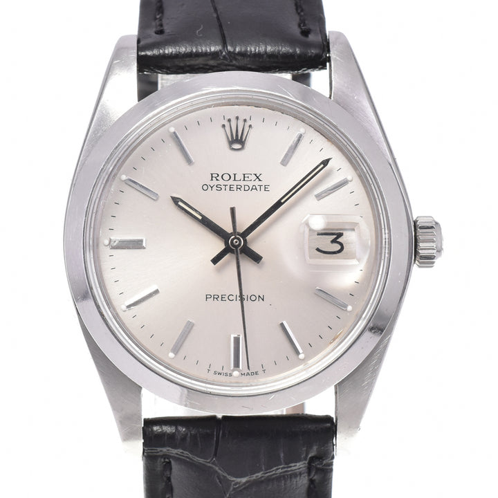 ROLEX Oyster Date 6694 vintage Cal.1225 Date Silver Dial Hand Winding Men's
 Watch P#143594