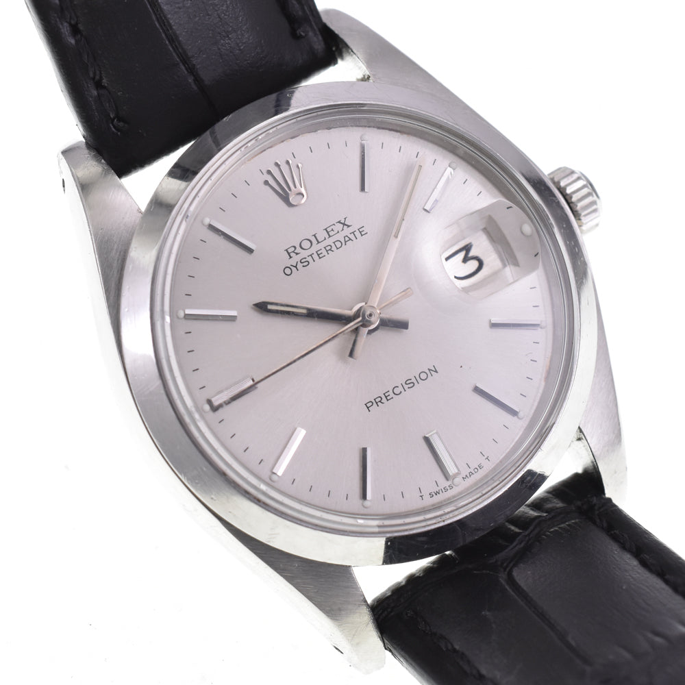 ROLEX Oyster Date 6694 vintage Cal.1225 Date Silver Dial Hand Winding Men's
 Watch P#143594