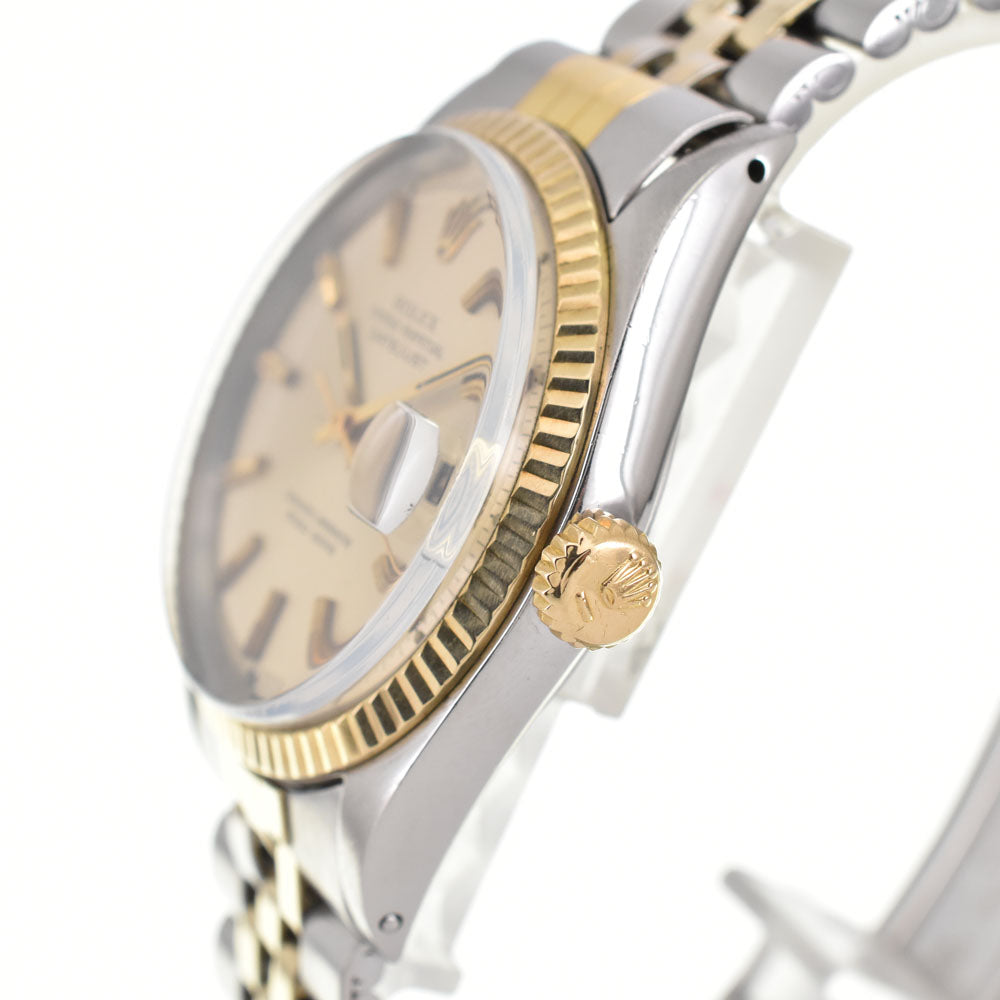 ROLEX Oyster Perpetual DATEJUST Ｒef.1601 vintage Stainless Steel/YG Cal.1570 Champagne Dial Automatic Men's
 Watch R#143595