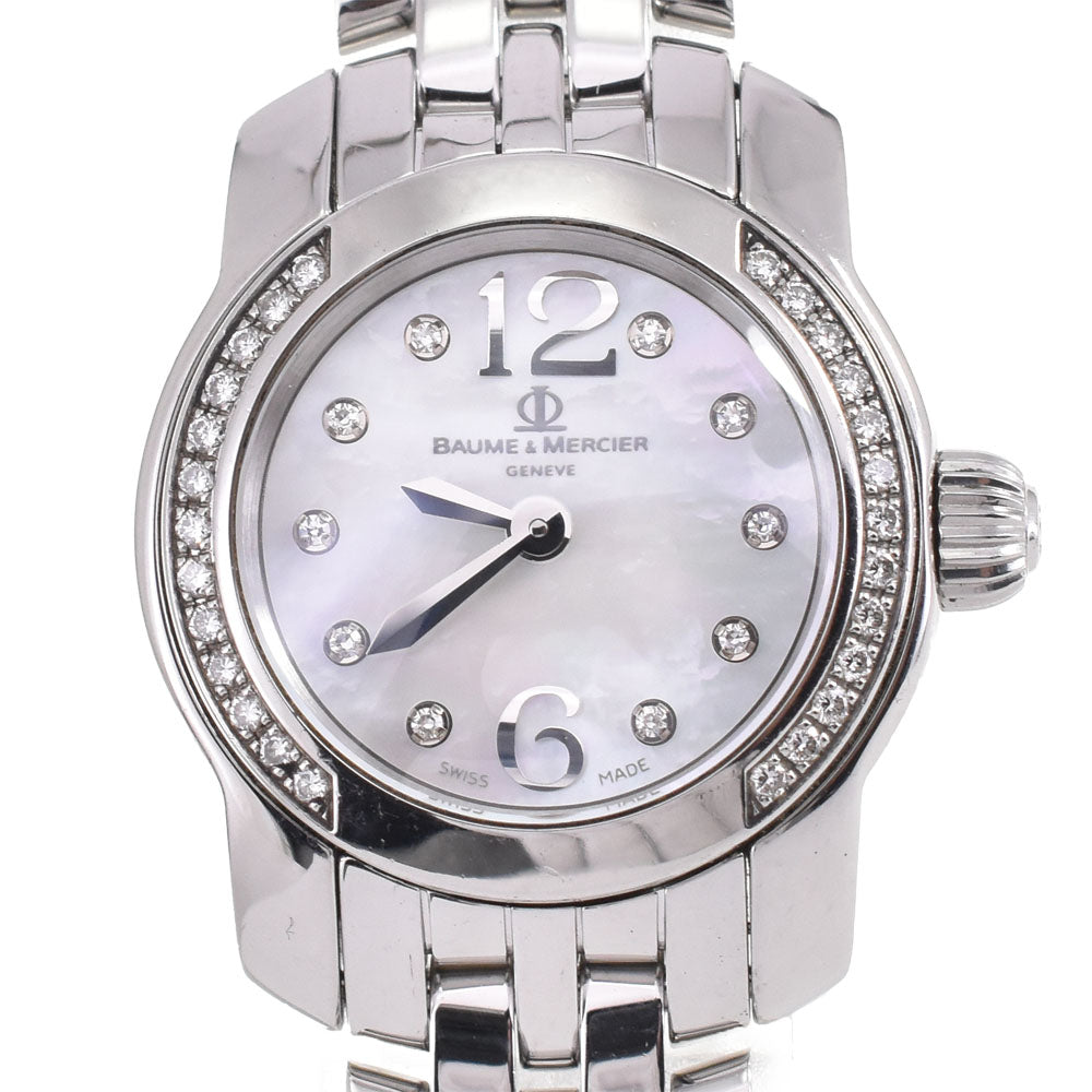 Baume & Mercier Kay Platn 65392 Diamond in White shell Dial Quartz Ladies
 Watch P#143602