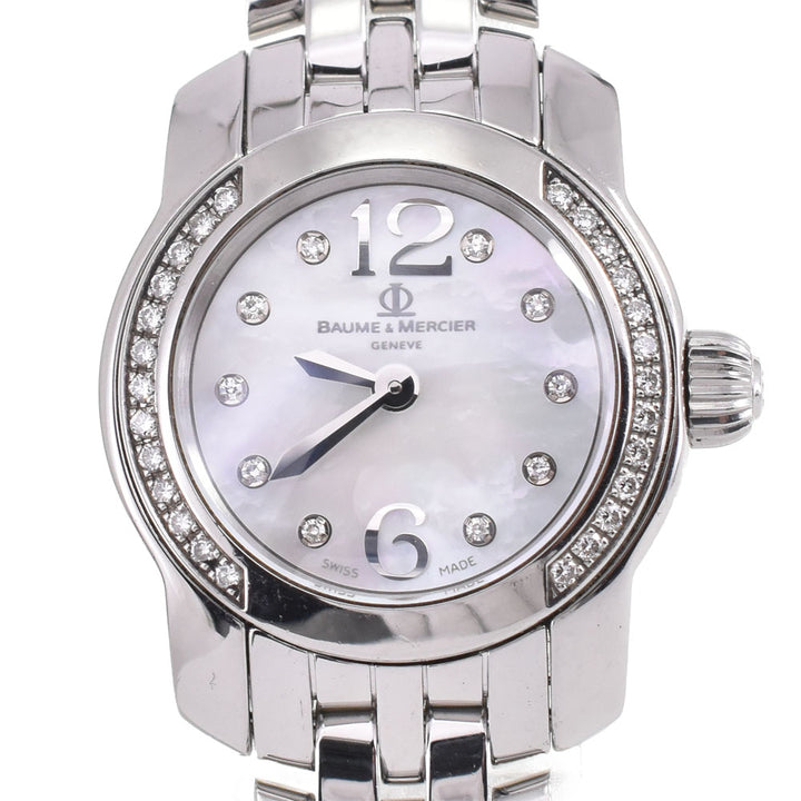 Baume & Mercier Kay Platn 65392 Diamond in White shell Dial Quartz Ladies
 Watch P#143602