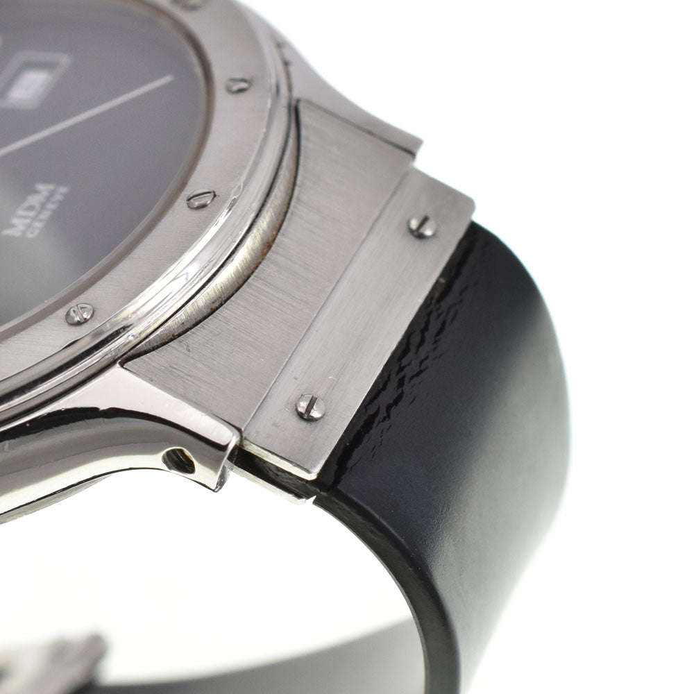 HUBLOT MDM Classic S140.10.1 Date Stainless Steel / Rubber black Dial Quartz Ladies
 Watch R#143615