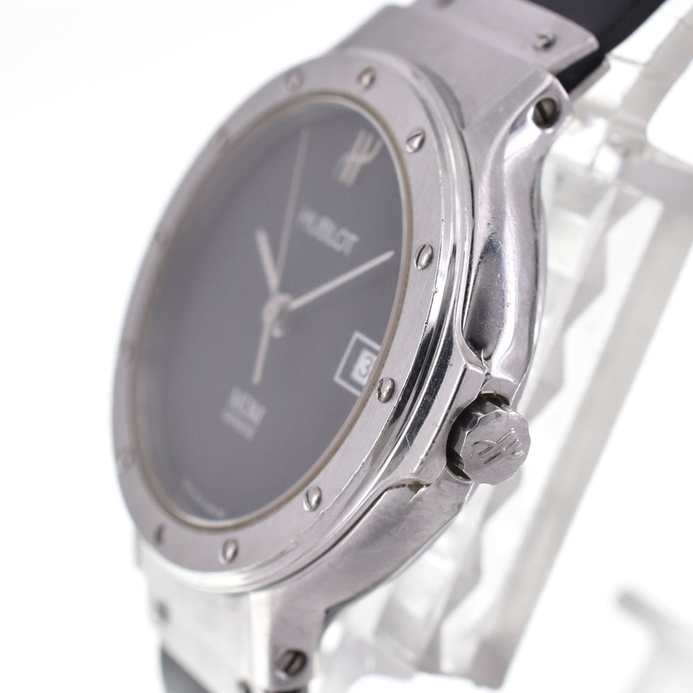 HUBLOT MDM Classic 1390.100.1 Date Stainless Steel / Rubber black Dial Quartz Ladies
 Watch P#143616
