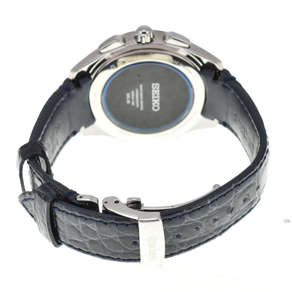 with paper SEIKO Brights Flight Expert SAGA215 Light blue Dial Radio Sync Solar Men's
 Watch A#143618