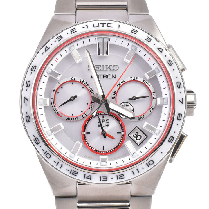 with paper SEIKO Astron SBXC133/5X53-0CB0 Doctors Without Borders collaboration limited edition titanium model white Dial GPS Solar Men's
 Watch O#143619