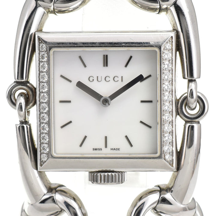 GUCCI Signoria YA116307/116.3 Diamond Bezel White shell Dial Quartz Ladies
 Watch R#143622
