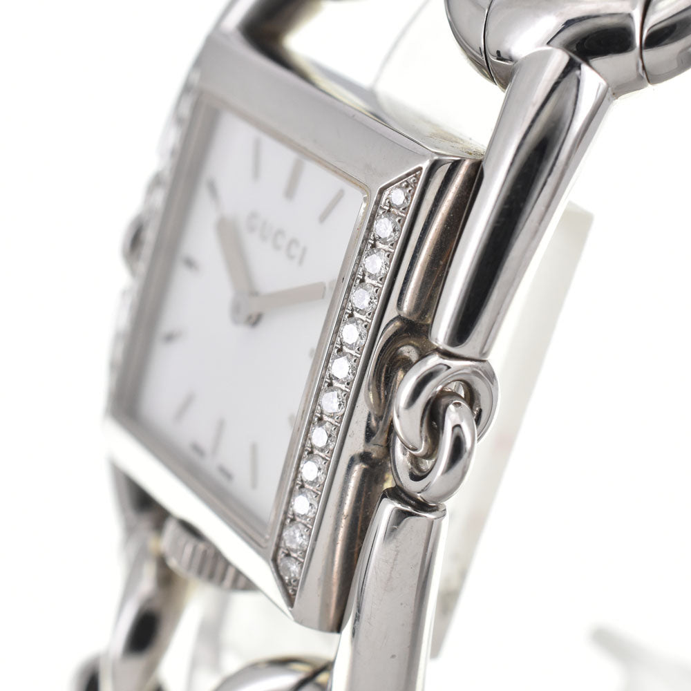 GUCCI Signoria YA116307/116.3 Diamond Bezel White shell Dial Quartz Ladies
 Watch R#143622