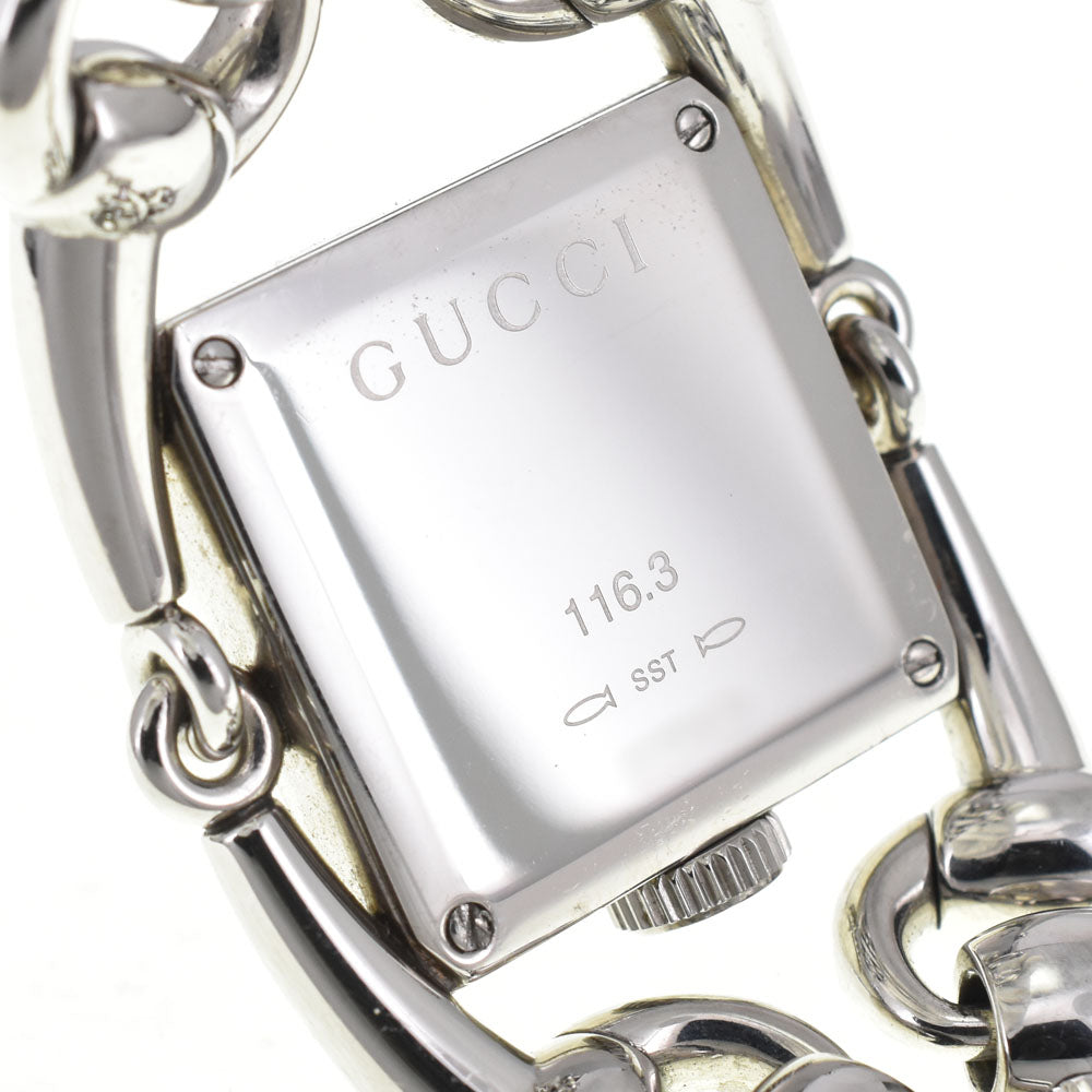 GUCCI Signoria YA116307/116.3 Diamond Bezel White shell Dial Quartz Ladies
 Watch R#143622