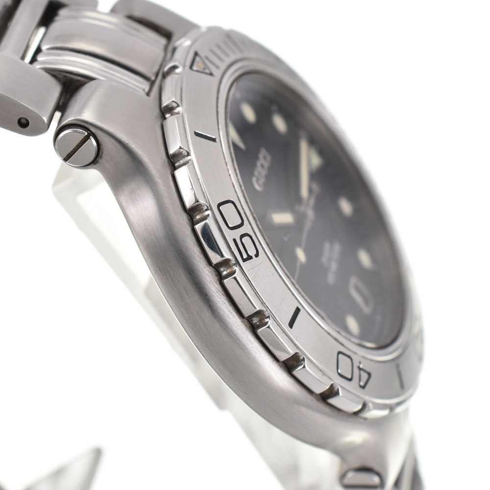 GUCCI DIVER 100m 9750M Date black Dial Quartz Men's
 Watch R#143626