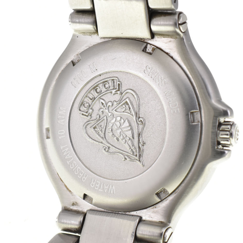 GUCCI DIVER 100m 9750M Date black Dial Quartz Men's
 Watch R#143626