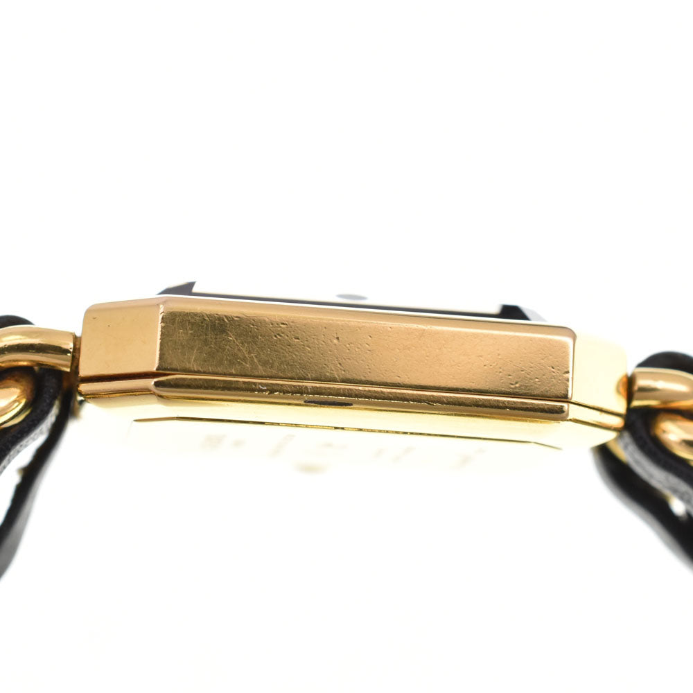 with paper CHANEL Premiere L H0001 Gold Plated / Leather black Dial Quartz Ladies
 Watch R#143635