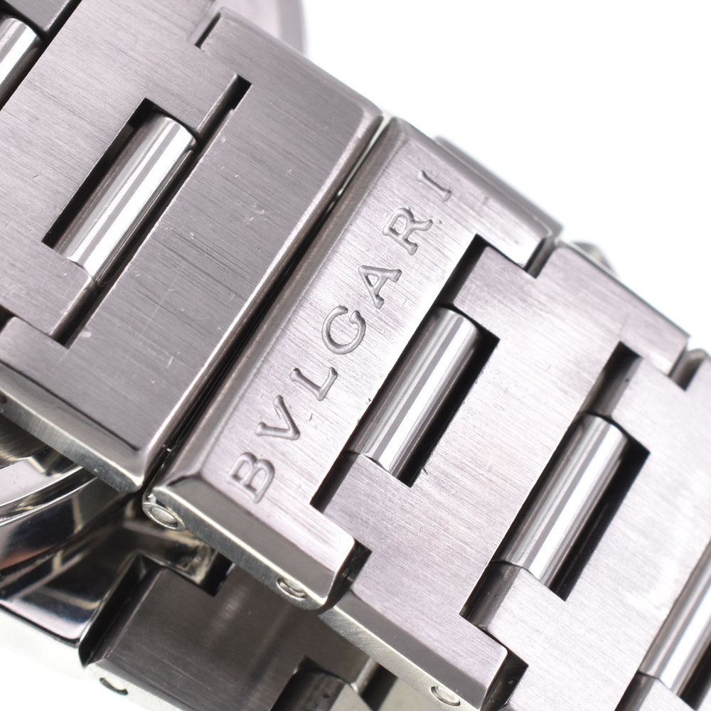 with paper BVLGARI Bulgari Bulgari BB38SSCH Chronograph Date Black / Silver Dial Automatic Men's
 Watch P#143636