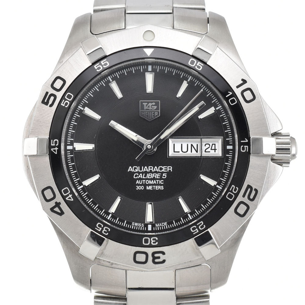TAG HEUER Aqua racer WAF2010.BA0818 Day date black Dial Automatic Men's
 Watch O#143645