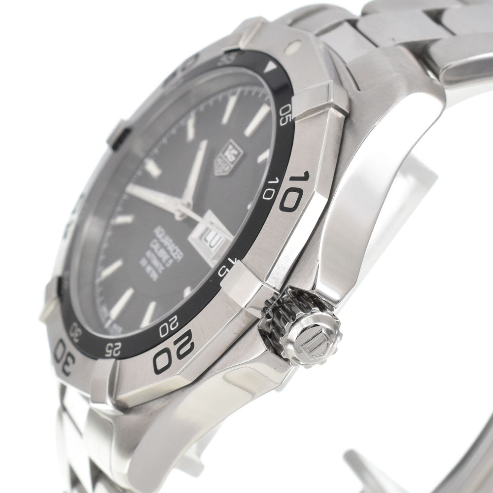 TAG HEUER Aqua racer WAF2010.BA0818 Day date black Dial Automatic Men's
 Watch O#143645
