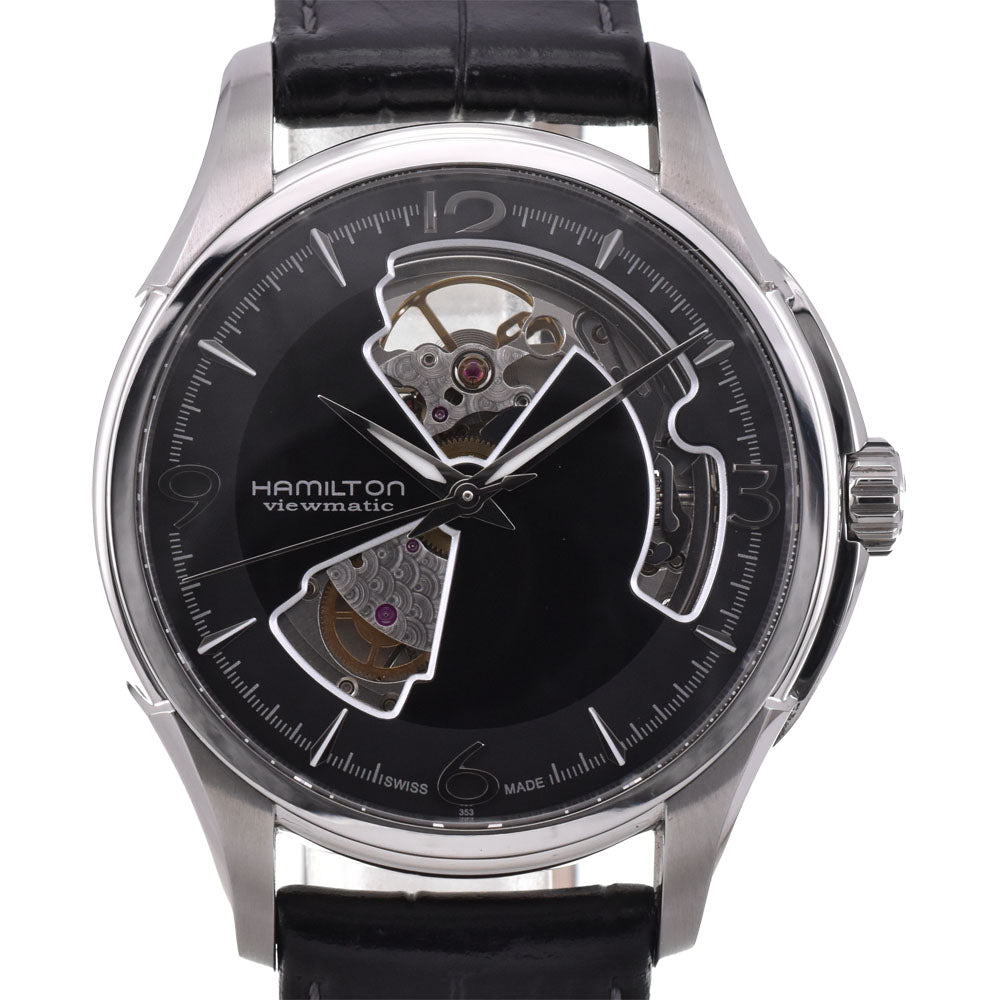 with paper HAMILTON Jazz master H325651 see-through back black