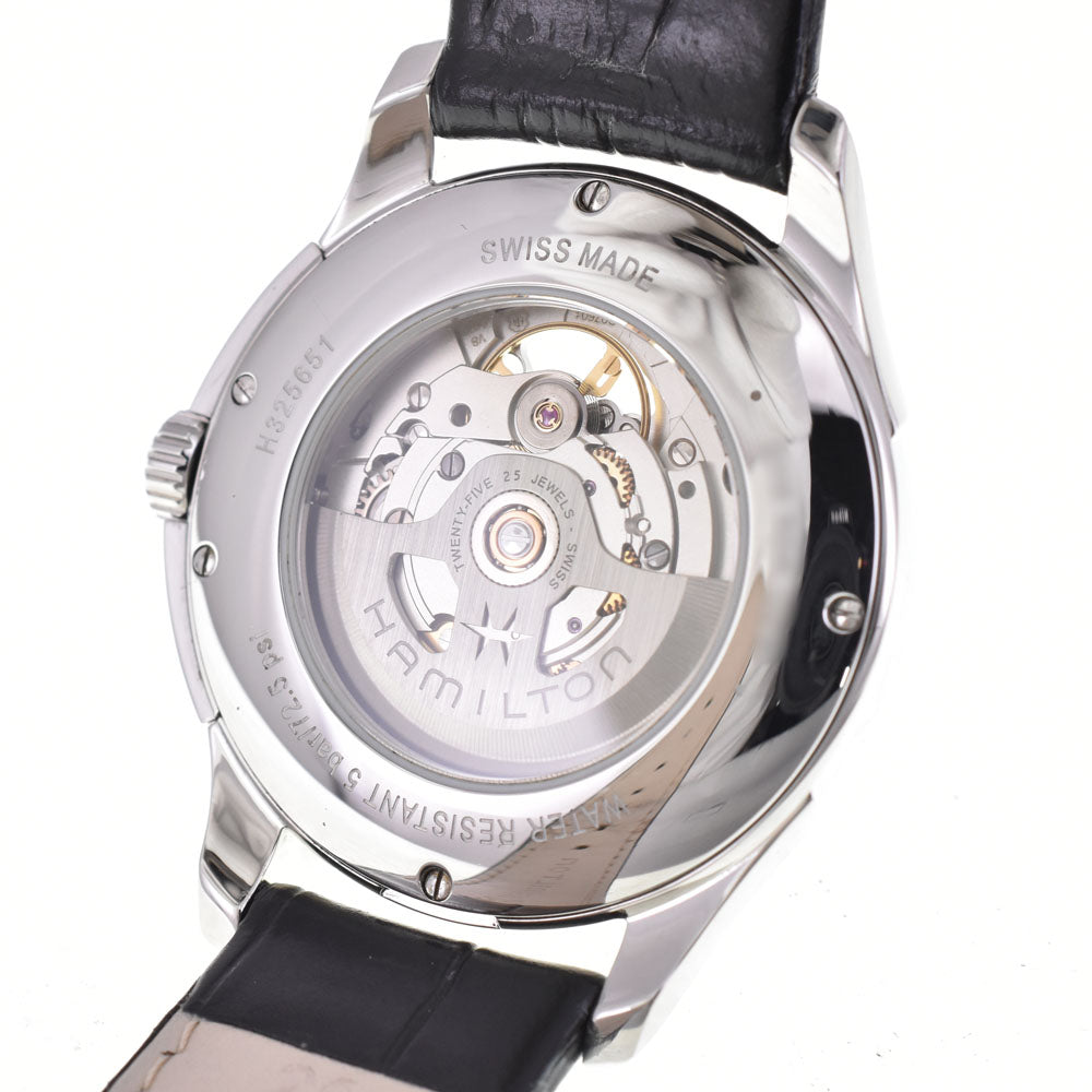 with paper HAMILTON Jazz master H325651 see-through back black Dial Automatic Men's
 Watch R#143651