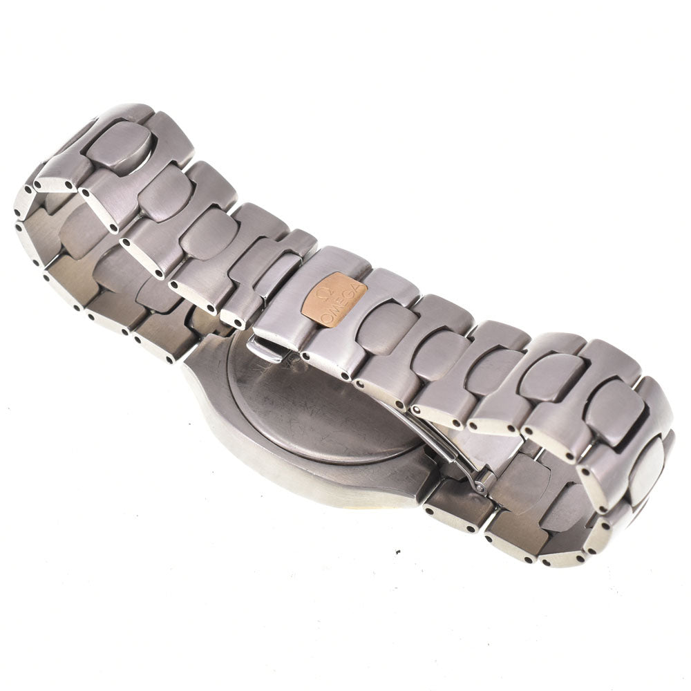 OMEGA Seamaster Polaris vintage Titanium/K18 Date gray Dial Quartz Men's
 Watch P#143652