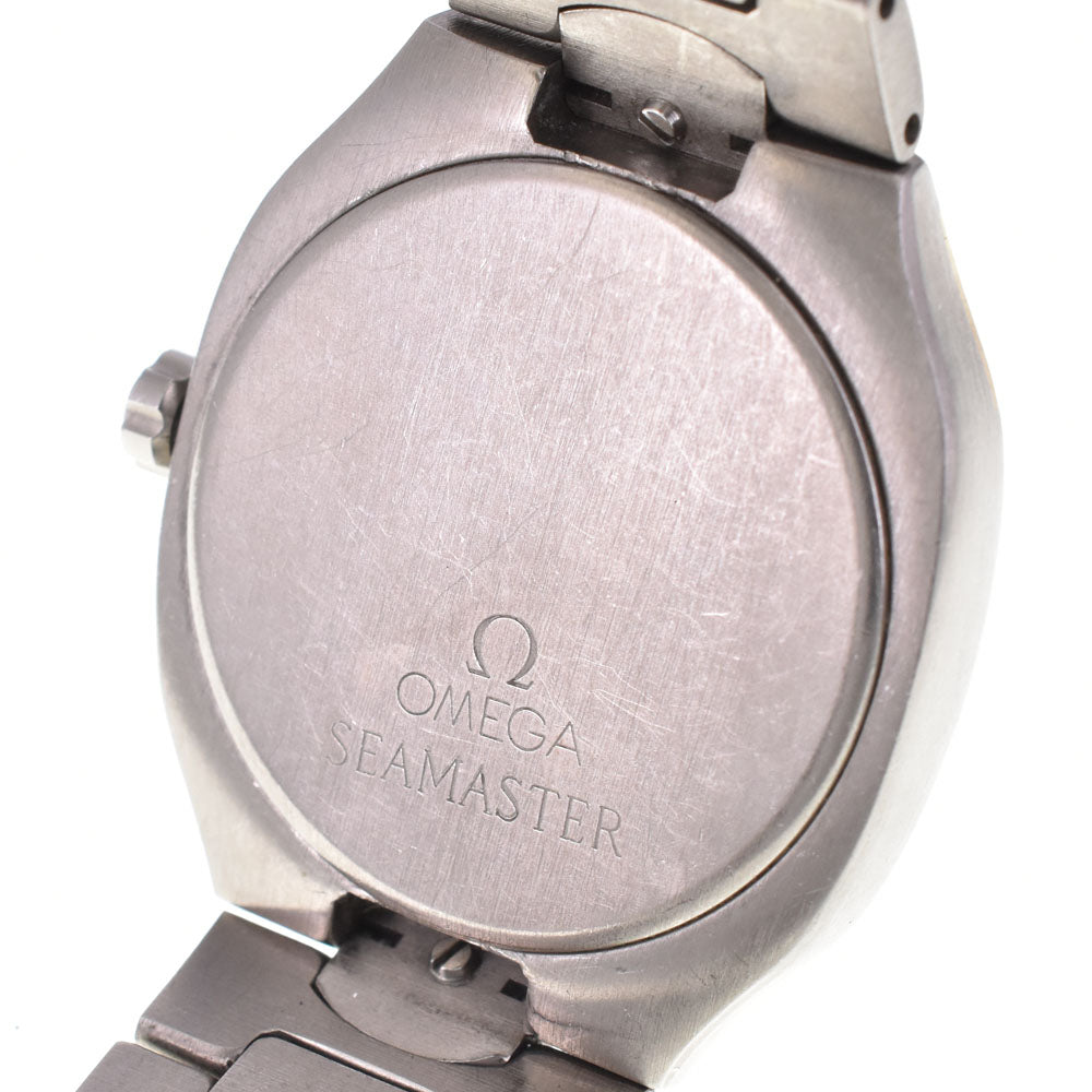 OMEGA Seamaster Polaris vintage Titanium/K18 Date gray Dial Quartz Men's
 Watch P#143652