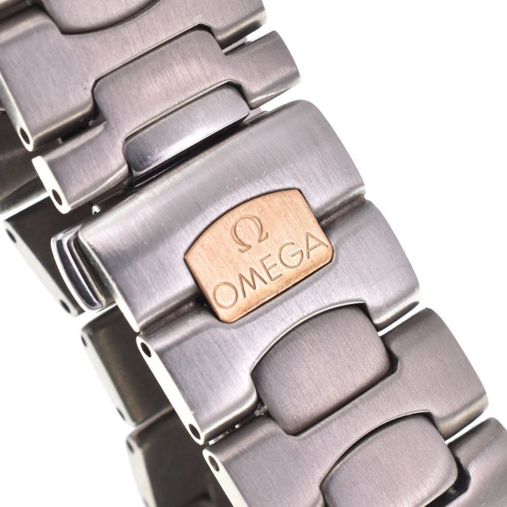 OMEGA Seamaster Polaris vintage Titanium/K18 Date gray Dial Quartz Men's
 Watch P#143652