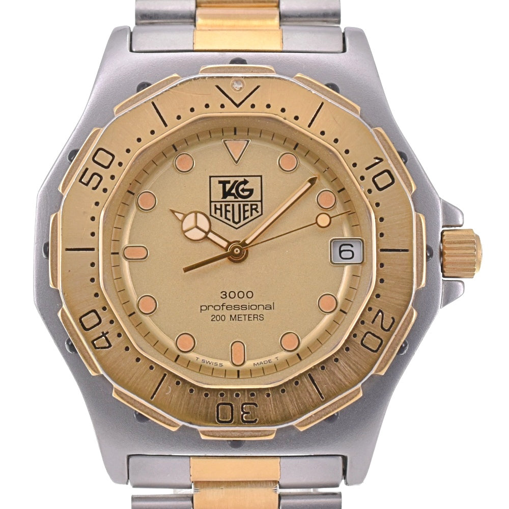 TAG HEUER Professional 200 m 935.406 Date gold Dial Quartz Men's
 Watch P#143654