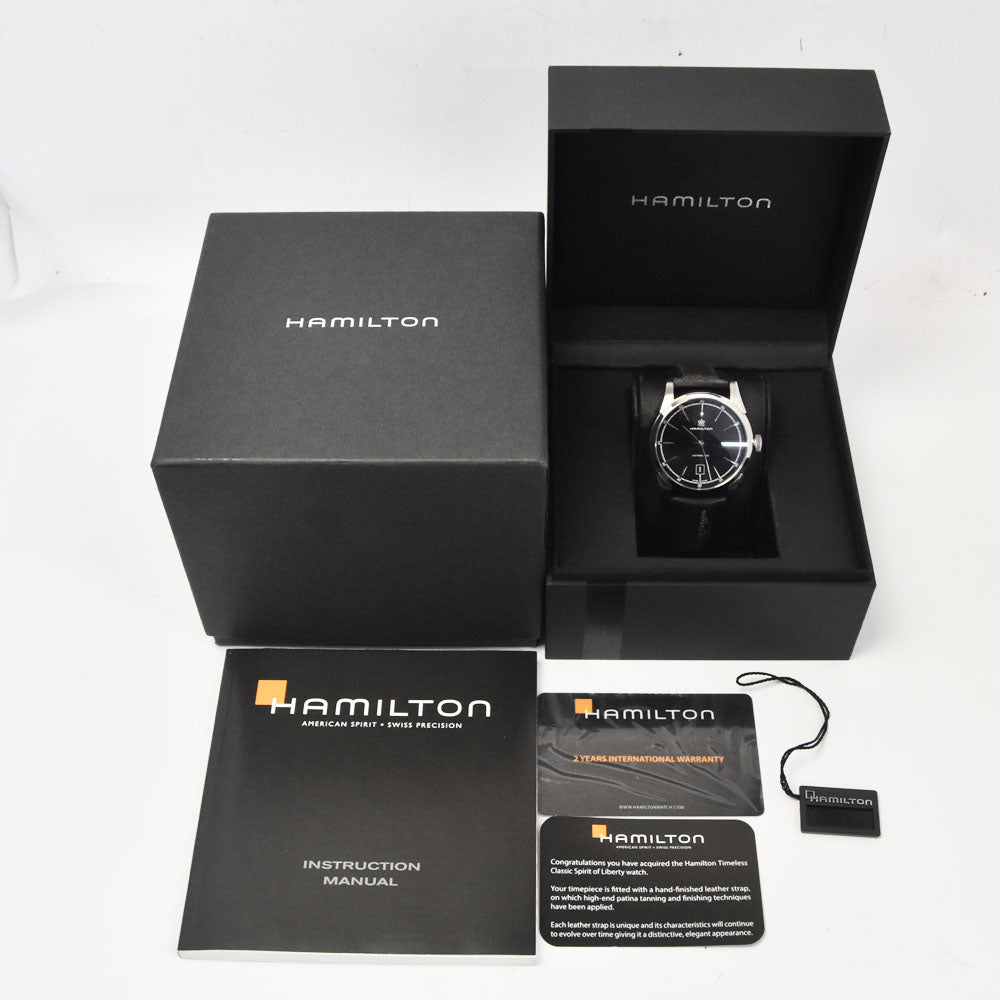 with paper HAMILTON American Classic Spirit of Liberty H424150 black Dial Automatic Men's
 Watch P#143657