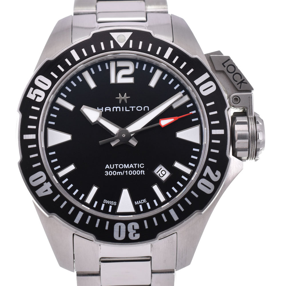 HAMILTON Khaki Navy Open Water H776050 Date black Dial Automatic Men's
 Watch R#143660