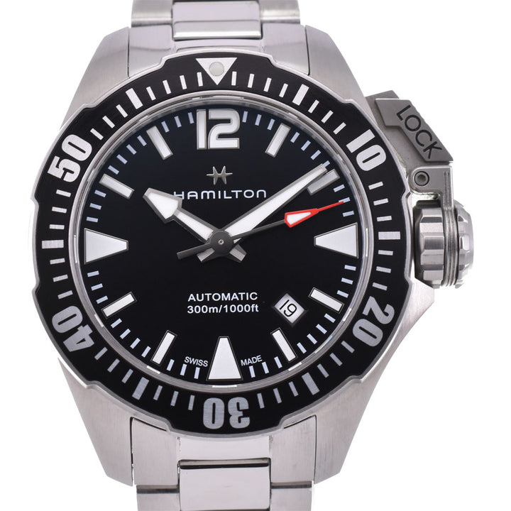 HAMILTON Khaki Navy Open Water H776050 Date black Dial Automatic Men's
 Watch R#143660