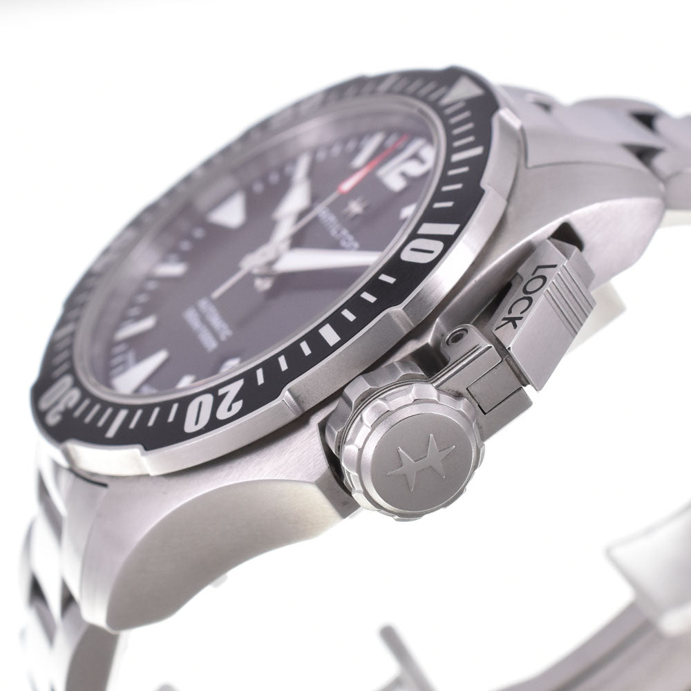 HAMILTON Khaki Navy Open Water H776050 Date black Dial Automatic Men's
 Watch R#143660