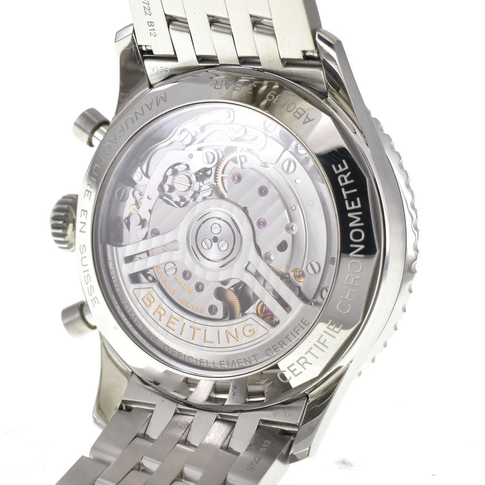 with paper BREITLING Navitimer B01 AB0139 Chronograph Date green Dial Automatic Men's
 Watch R#143661