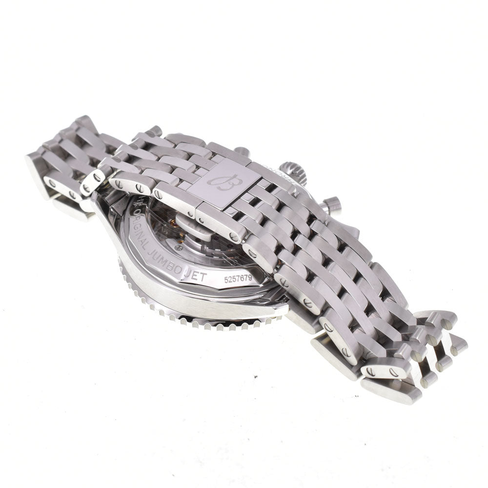 with paper BREITLING Navitimer 01 Boeing 747 AB0138 Chronograph Date Silver / Red Dial Automatic Men's
 Watch Q#143662