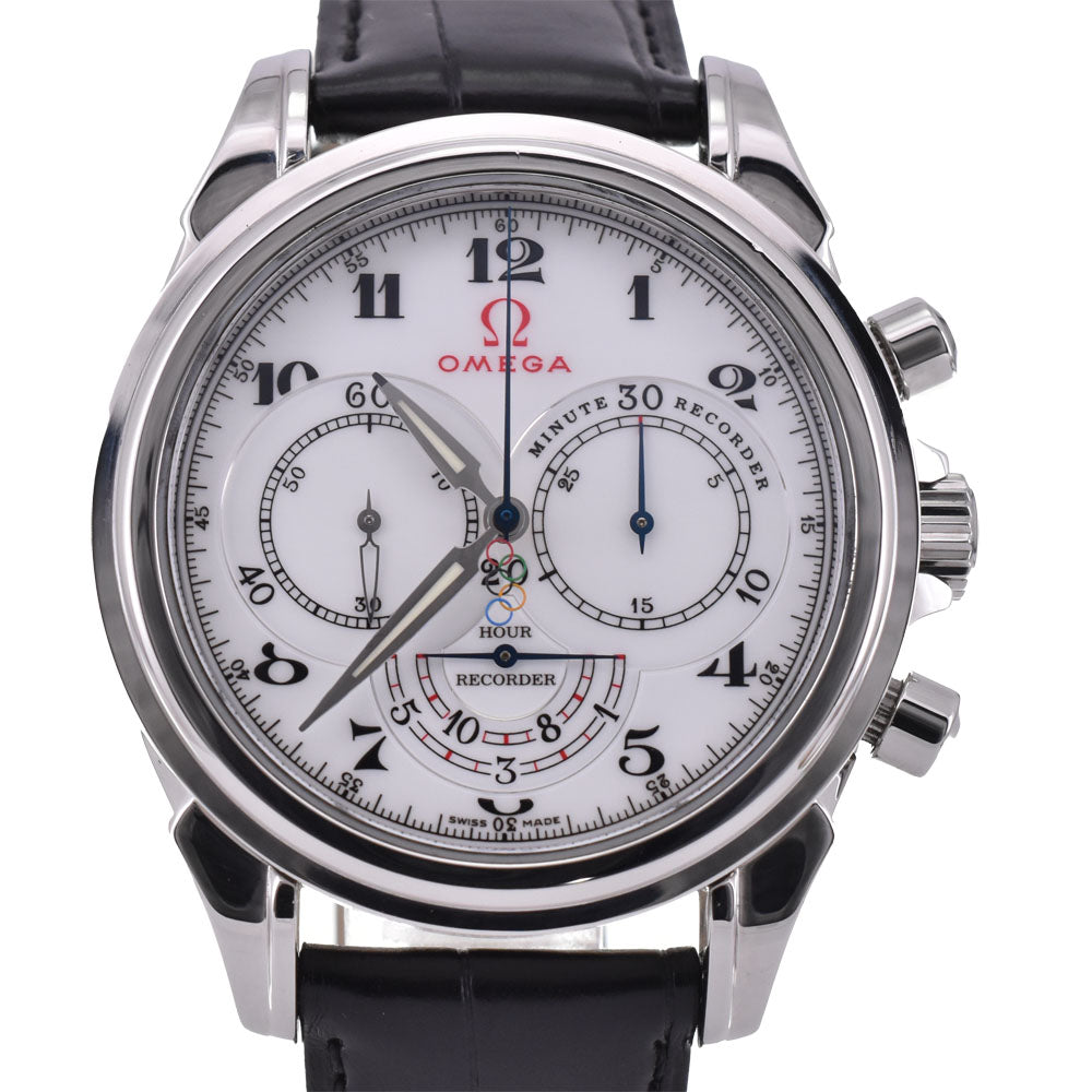 with paper OMEGA De Ville Olympic Timeless Collection 422.13.41.50.04.001 white Dial Automatic Men's
 Watch R#143663
