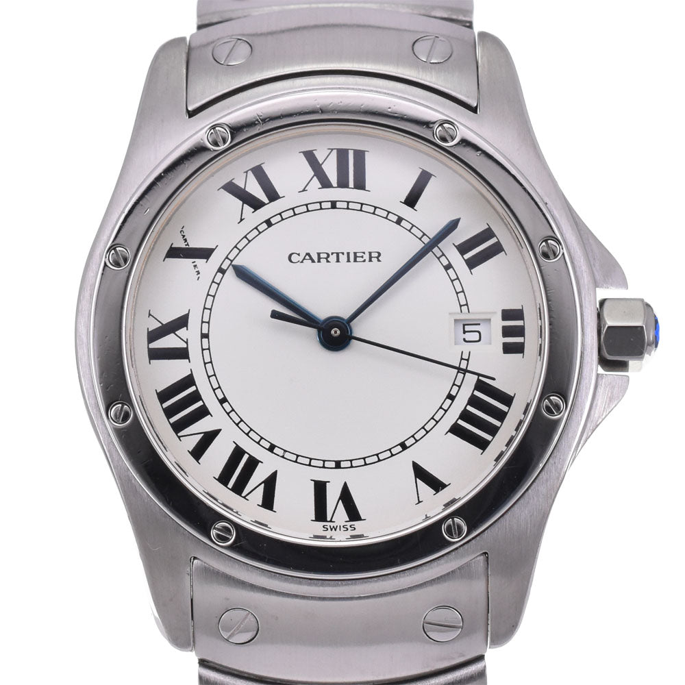 with paper CARTIER Santos cougar MM W20027K1 Date white Dial Quartz Unisex
 Watch G#143665