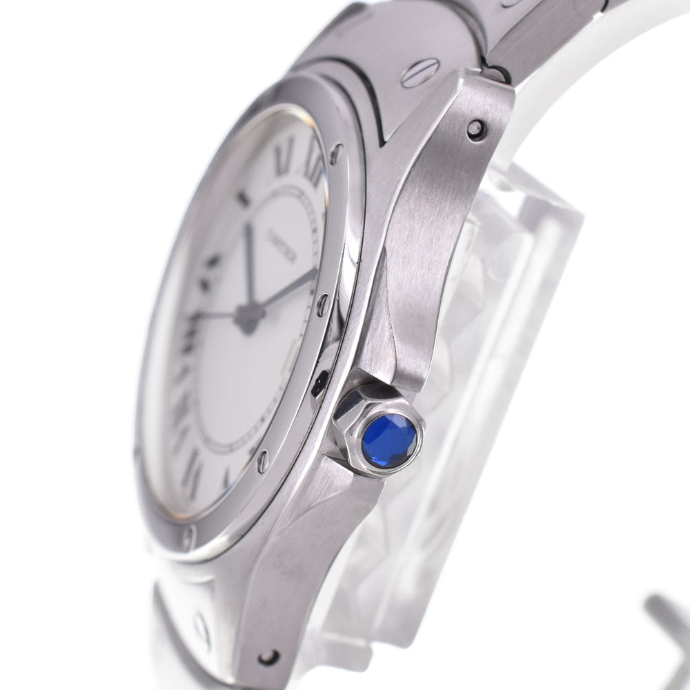 with paper CARTIER Santos cougar MM W20027K1 Date white Dial Quartz Unisex
 Watch G#143665
