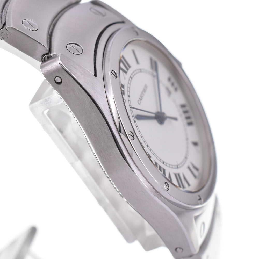 with paper CARTIER Santos cougar MM W20027K1 Date white Dial Quartz Unisex
 Watch G#143665