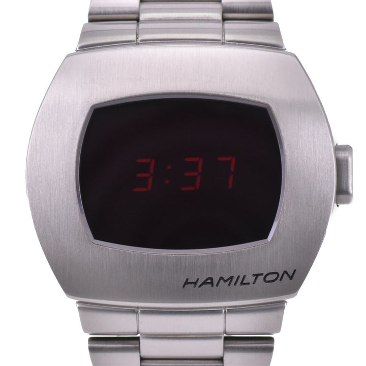 with paper HAMILTON PSR Pulsar 50th Anniversary H524140 Red Dial Quartz Men's
 Watch Q#143670