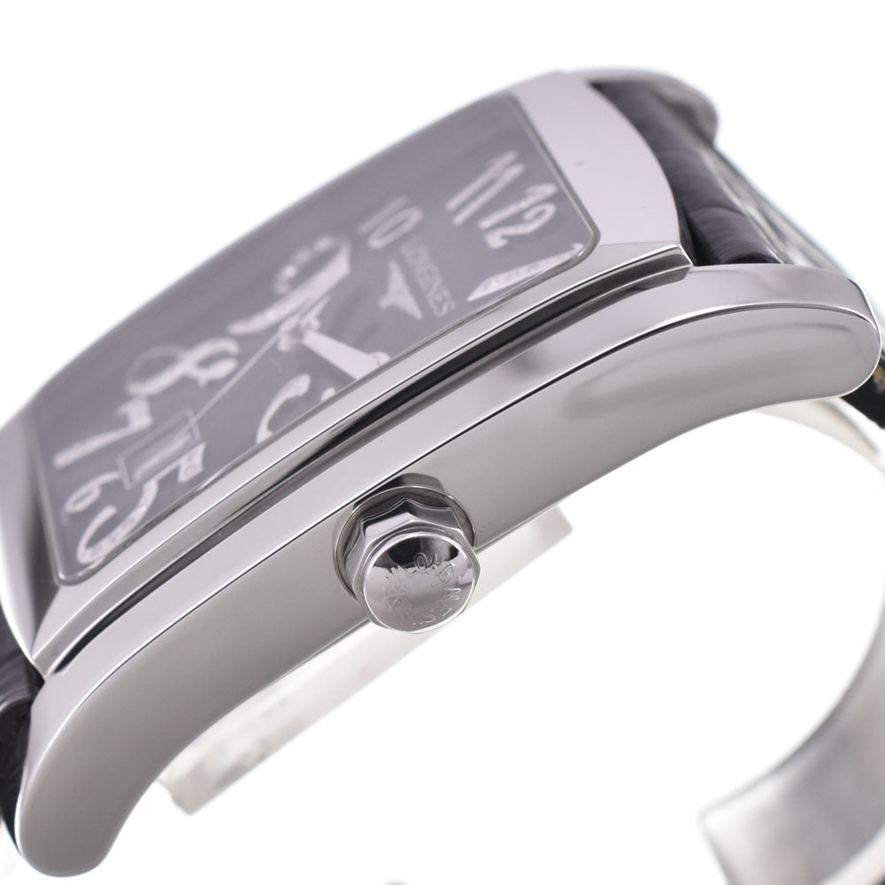 LONGINES Dolce Vita L5.686.4.57.2 Diamond index black Dial Quartz Men's
 Watch Q#143673