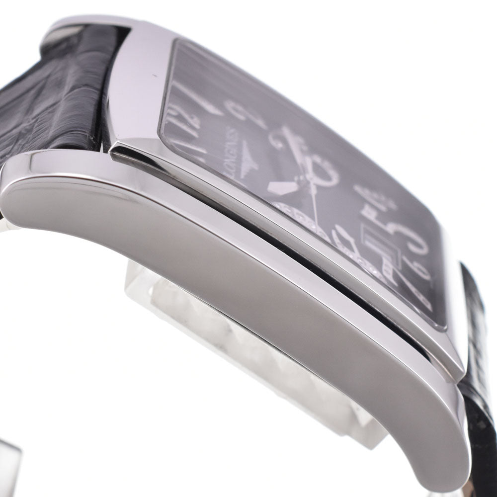 LONGINES Dolce Vita L5.686.4.57.2 Diamond index black Dial Quartz Men's
 Watch Q#143673