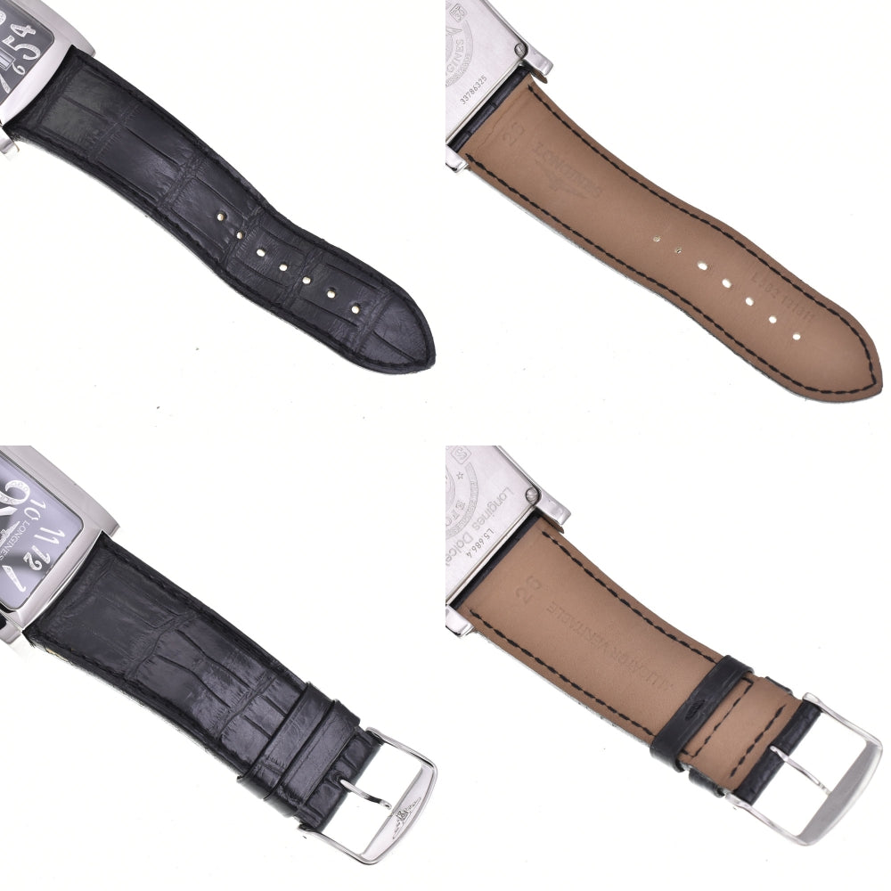 LONGINES Dolce Vita L5.686.4.57.2 Diamond index black Dial Quartz Men's
 Watch Q#143673