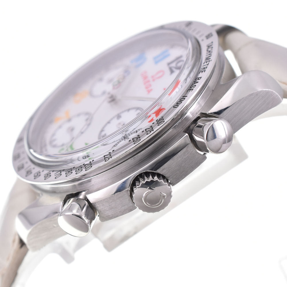 with paper OMEGA Speedmaster 3836.7036 Beijing Olympics 2008 White shell Dial Automatic Ladies
 Watch Q#143676